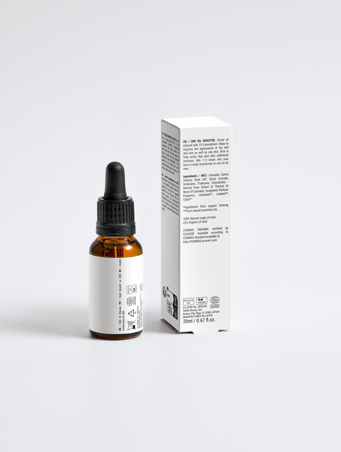 Glowroot  Facial Oil – Hemp & CBD (1%)